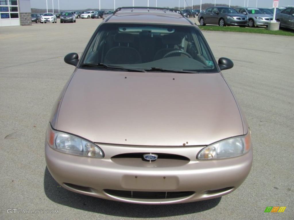 1999 Escort SE Wagon - Mocha Frost Metallic / Medium Prairie Tan photo #12
