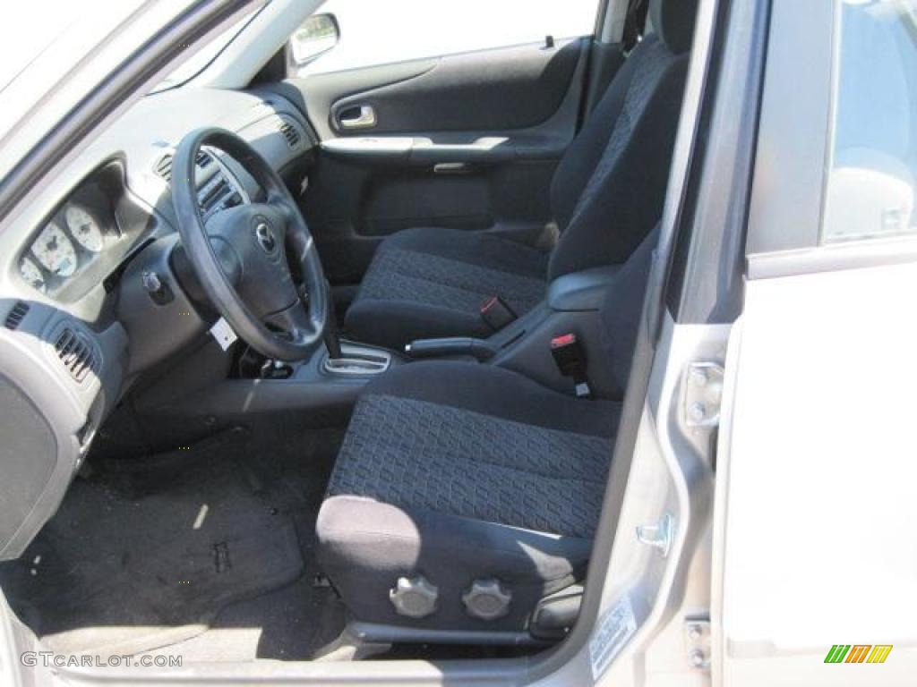 2002 Protege LX - Sunlight Silver Metallic / Off Black photo #3