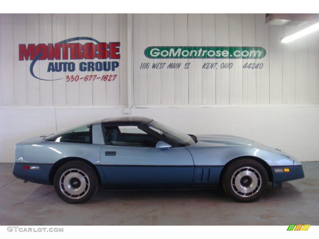 1984 Corvette Coupe - Light Blue Metallic / Medium Blue photo #1