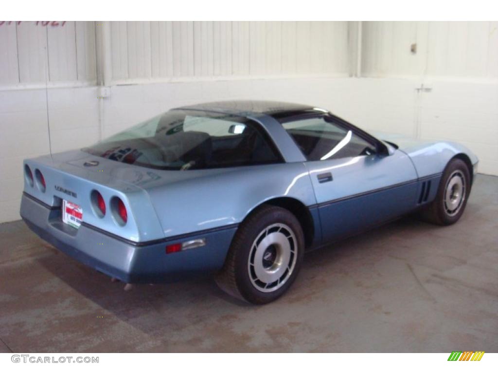 1984 Corvette Coupe - Light Blue Metallic / Medium Blue photo #5