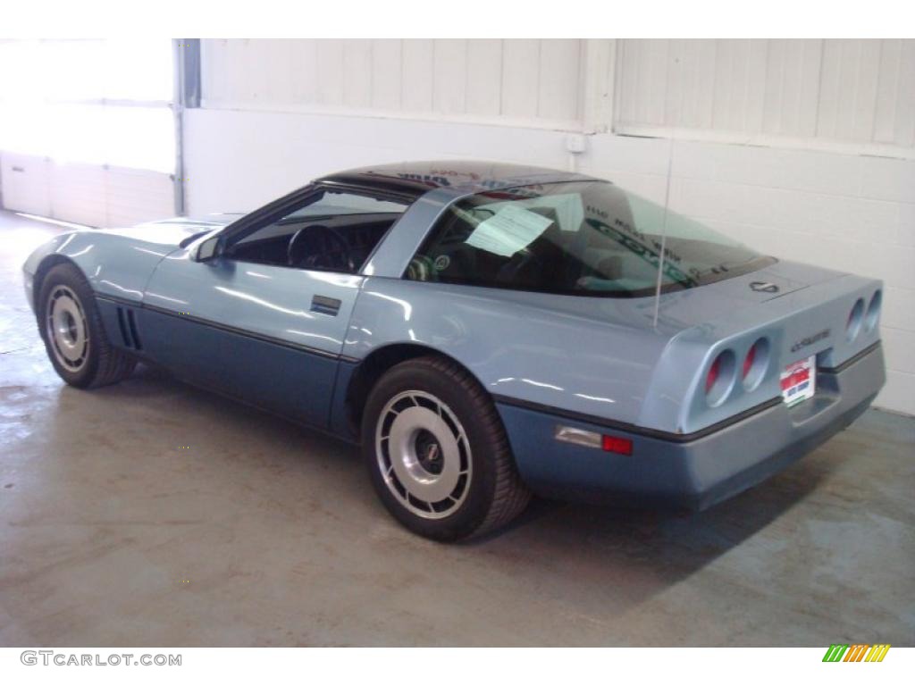 1984 Corvette Coupe - Light Blue Metallic / Medium Blue photo #6