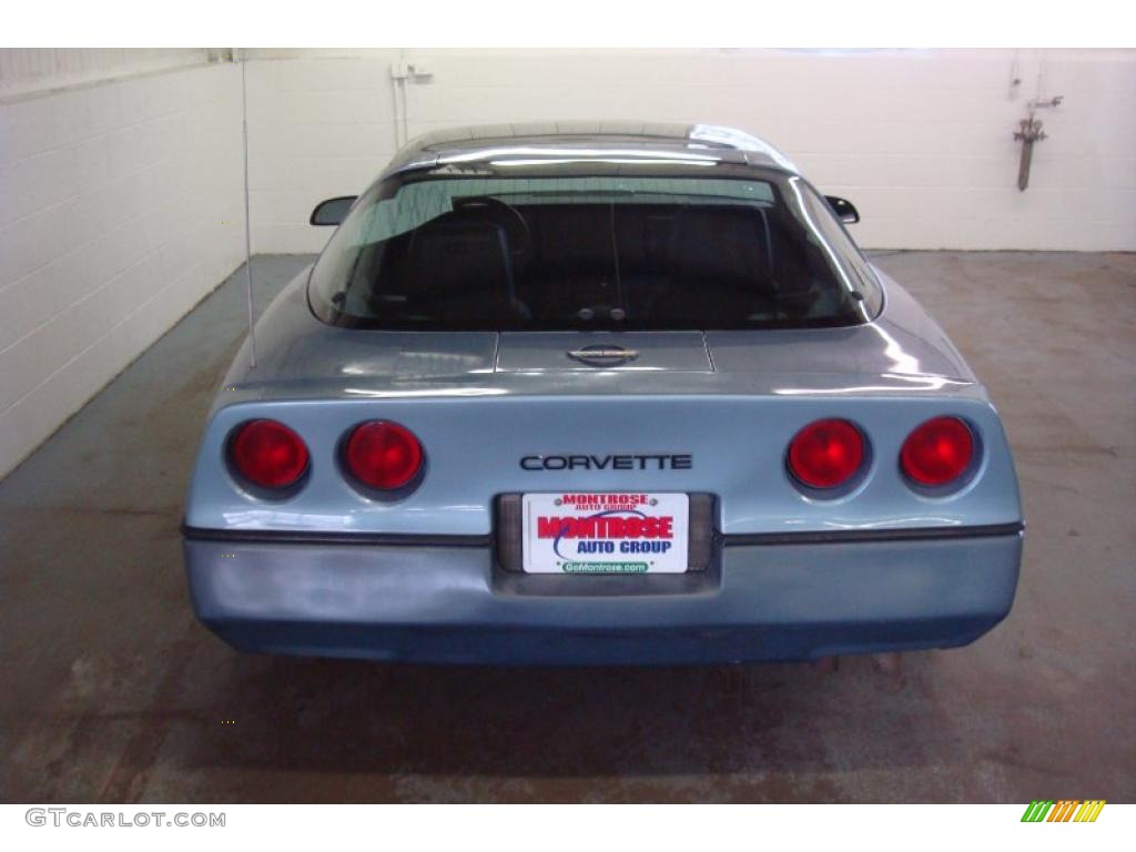 1984 Corvette Coupe - Light Blue Metallic / Medium Blue photo #8