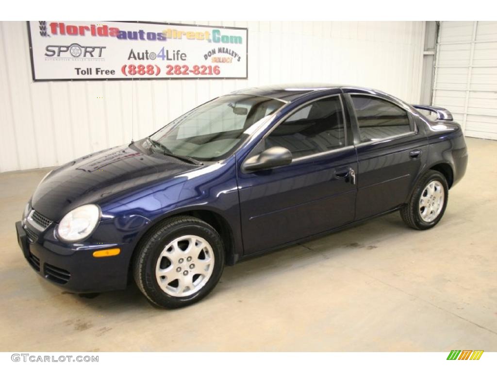 2005 Neon SXT - Midnight Blue Pearlcoat / Dark Slate Gray photo #4