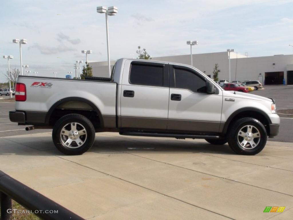 2005 F150 FX4 SuperCrew 4x4 - Silver Metallic / Medium Flint/Dark Flint Grey photo #5