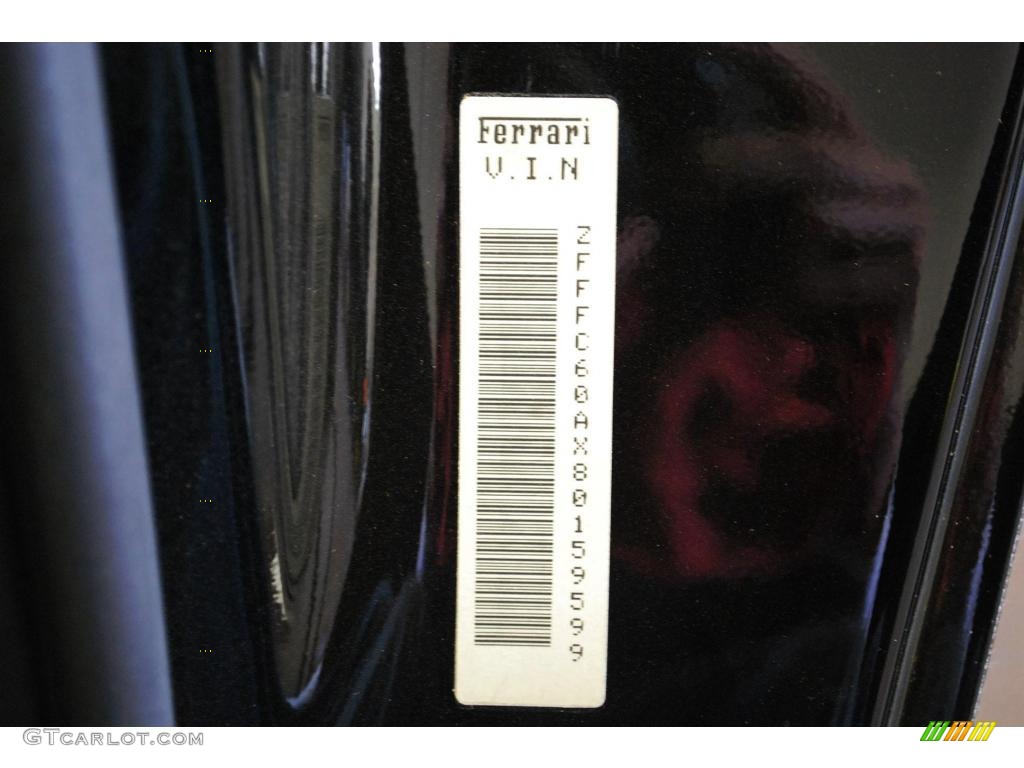 2008 599 GTB Fiorano F1 - Black / Black photo #29
