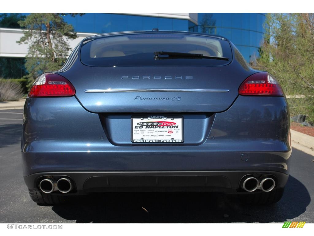 2010 Panamera 4S - Yachting Blue Metallic / Luxor Beige/Cream photo #4