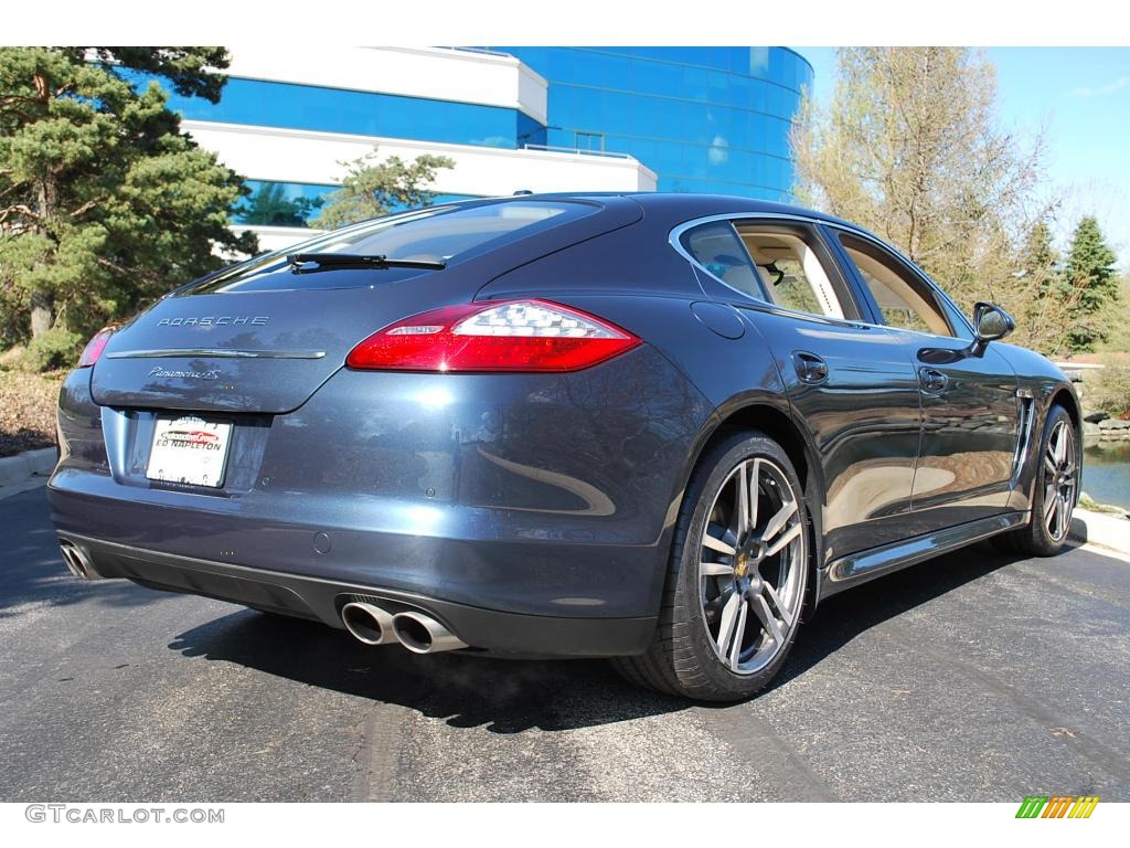 2010 Panamera 4S - Yachting Blue Metallic / Luxor Beige/Cream photo #5