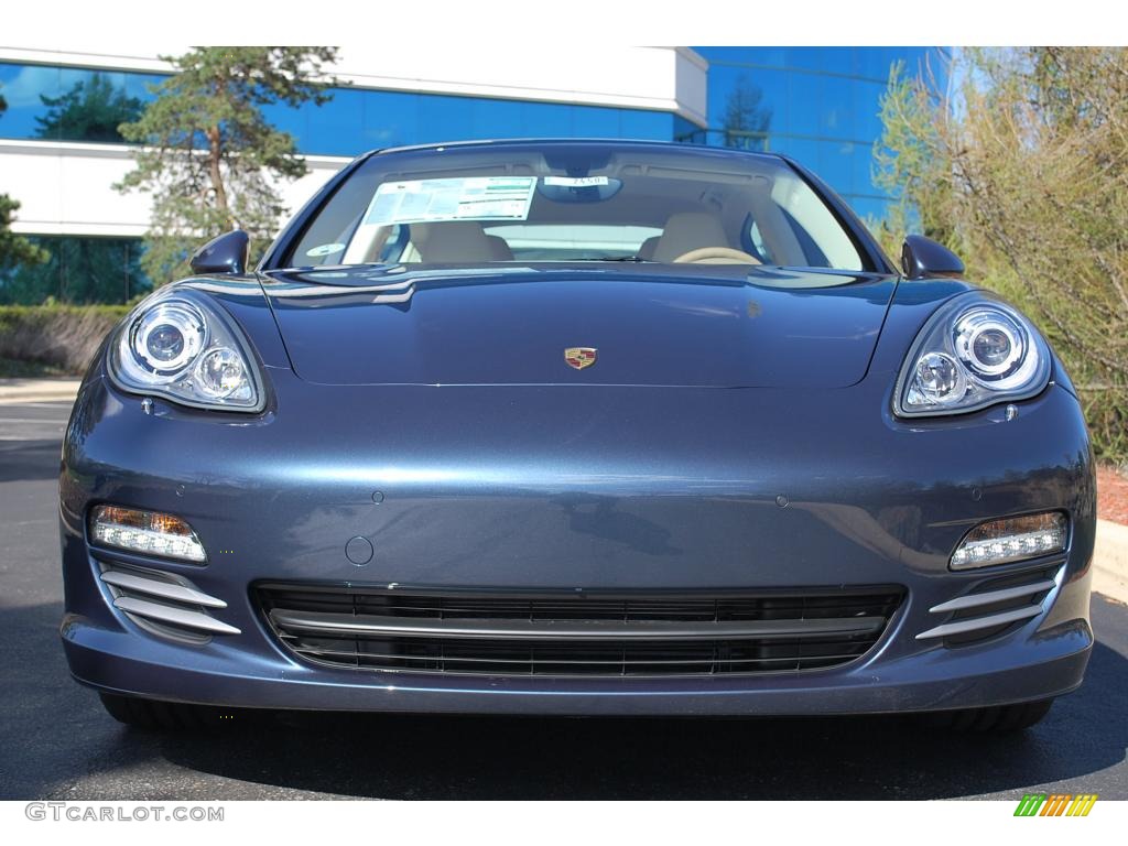 2010 Panamera 4S - Yachting Blue Metallic / Luxor Beige/Cream photo #9
