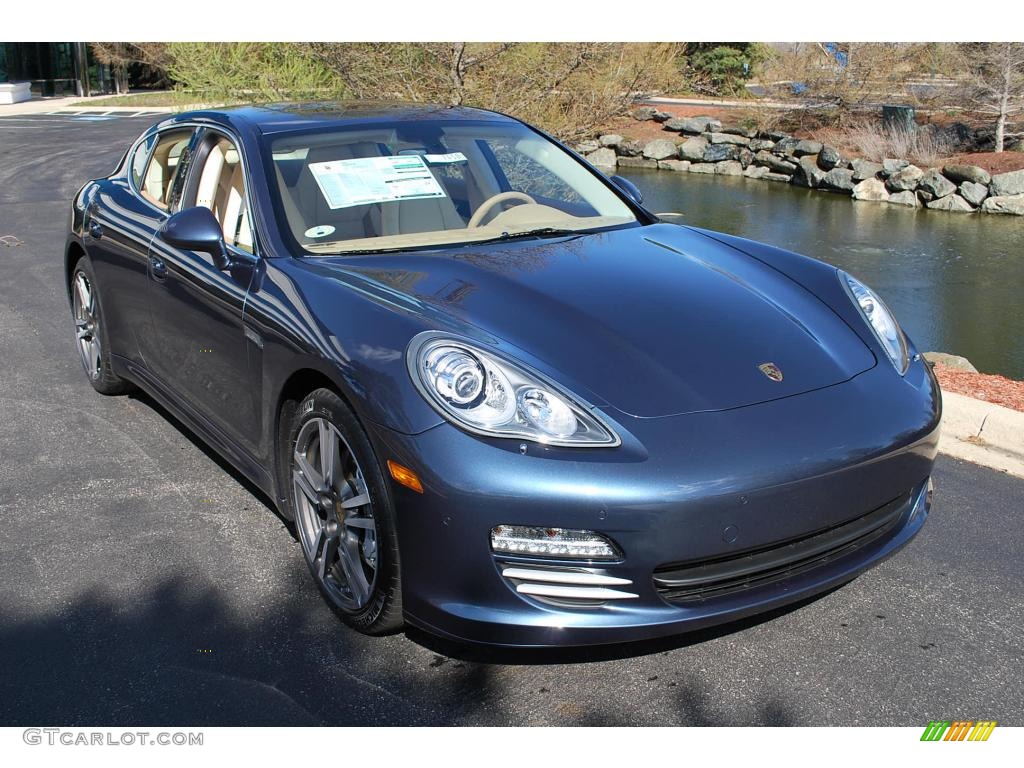 2010 Panamera 4S - Yachting Blue Metallic / Luxor Beige/Cream photo #10