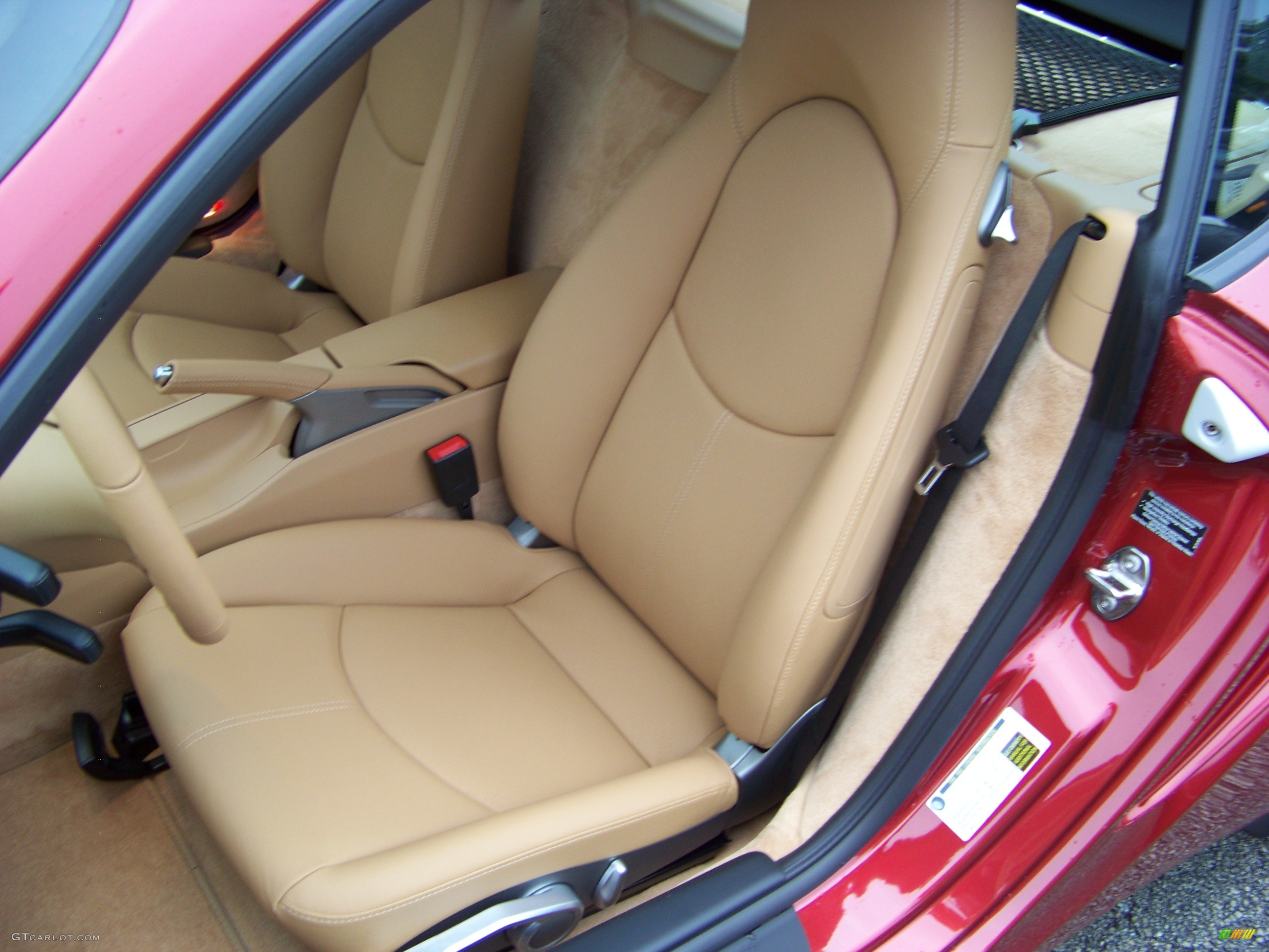 Sand Beige Interior 2008 Porsche Cayman Standard Cayman Model Photo #280598