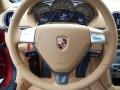2008 Porsche Cayman Sand Beige Interior Steering Wheel Photo