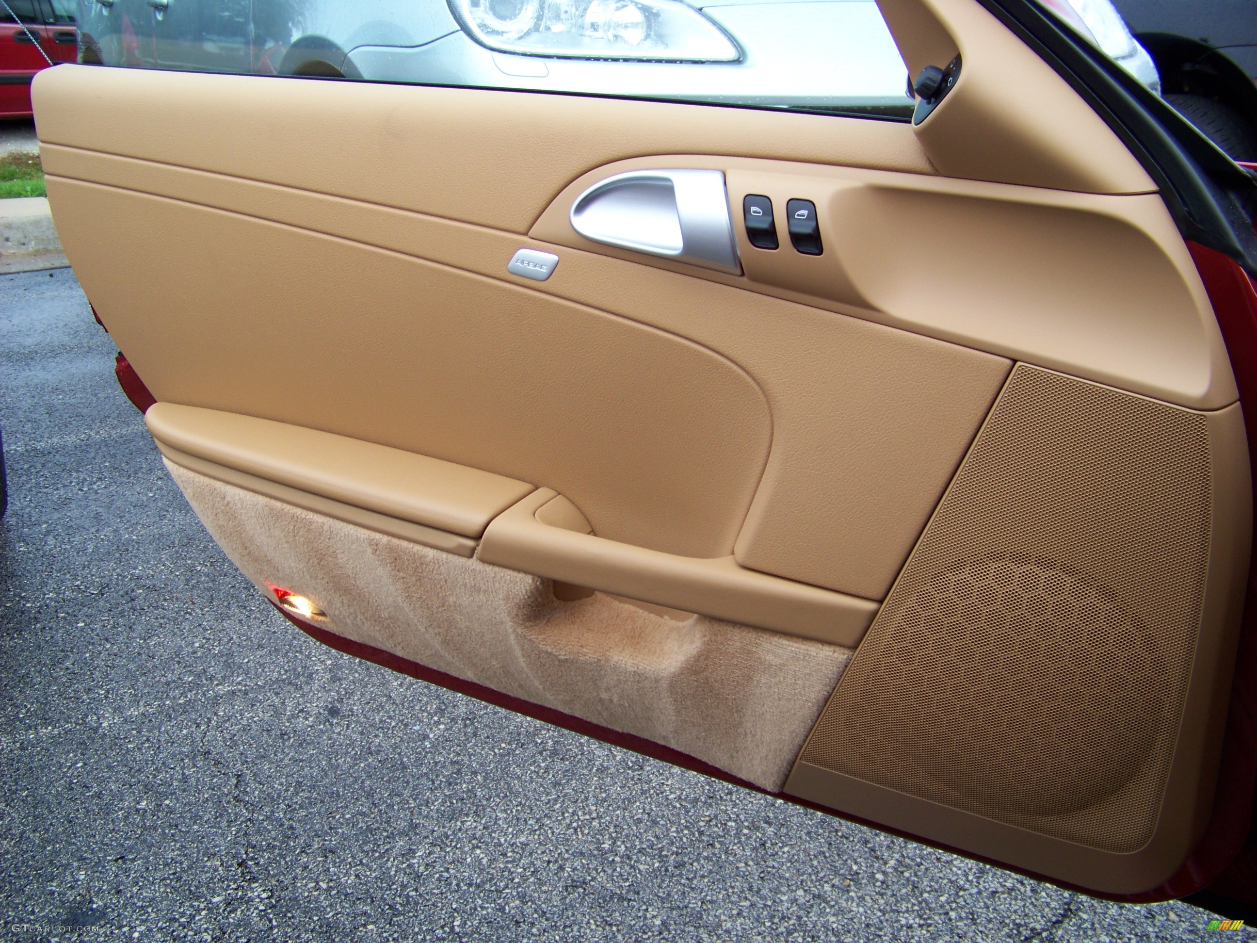 2008 Porsche Cayman Standard Cayman Model Sand Beige Door Panel Photo #280626