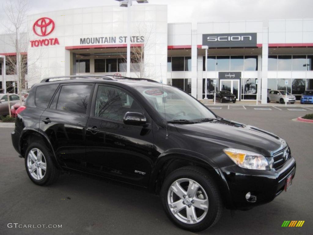 2007 RAV4 Sport 4WD - Black / Dark Charcoal photo #1