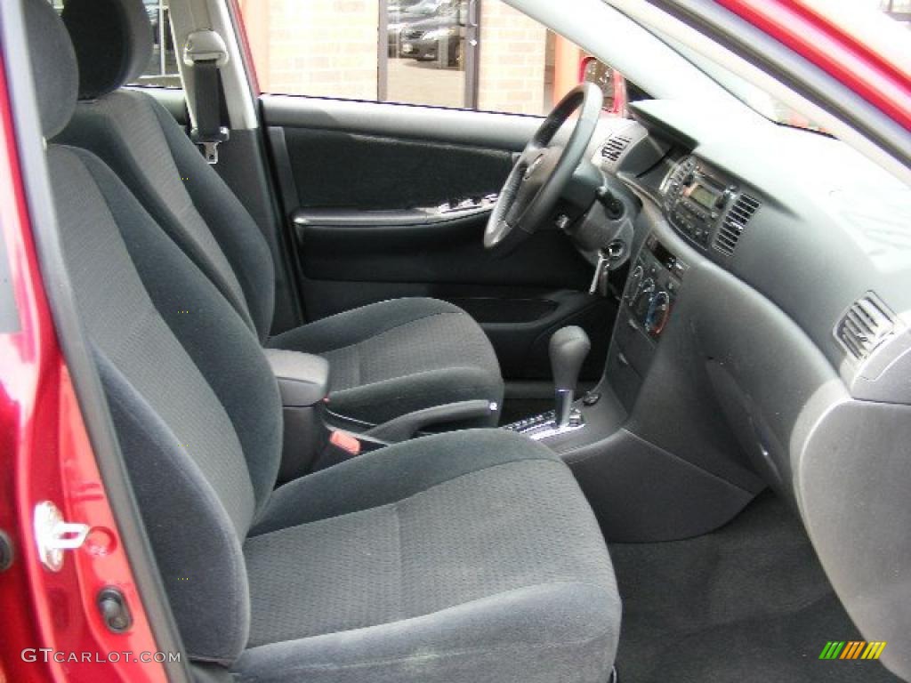 2007 Corolla S - Impulse Red Pearl / Dark Charcoal photo #13