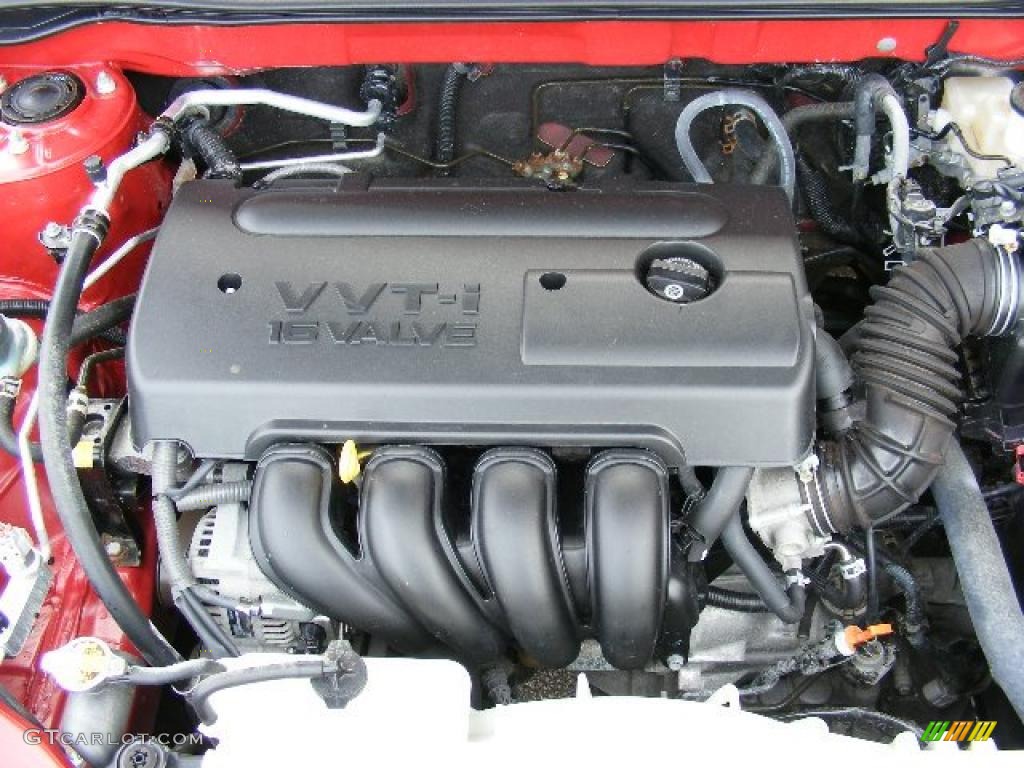 2007 Corolla S - Impulse Red Pearl / Dark Charcoal photo #26