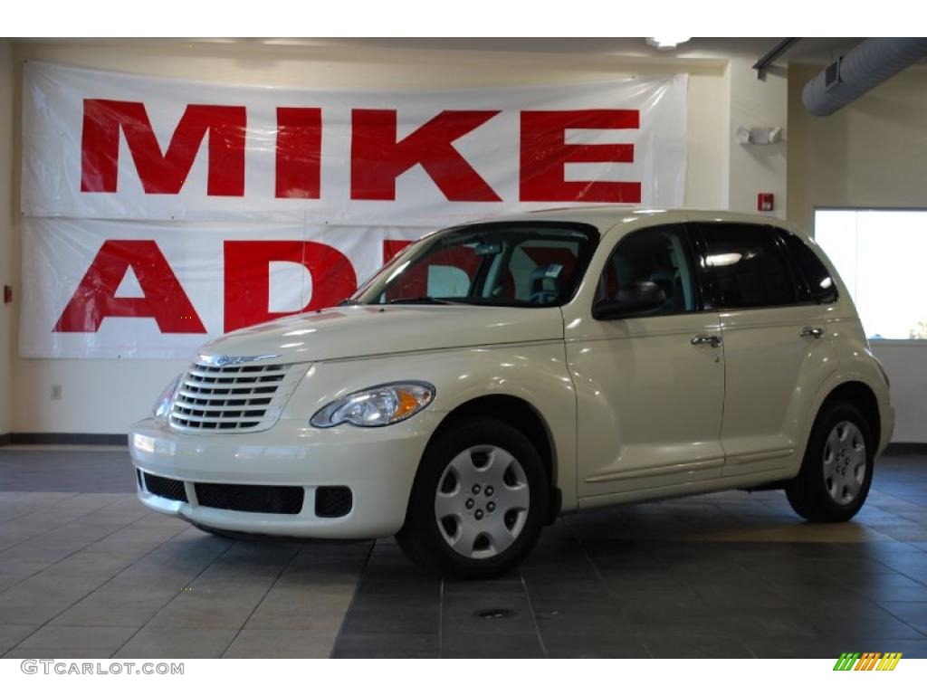 2008 PT Cruiser LX - Stone White / Pastel Slate Gray photo #1