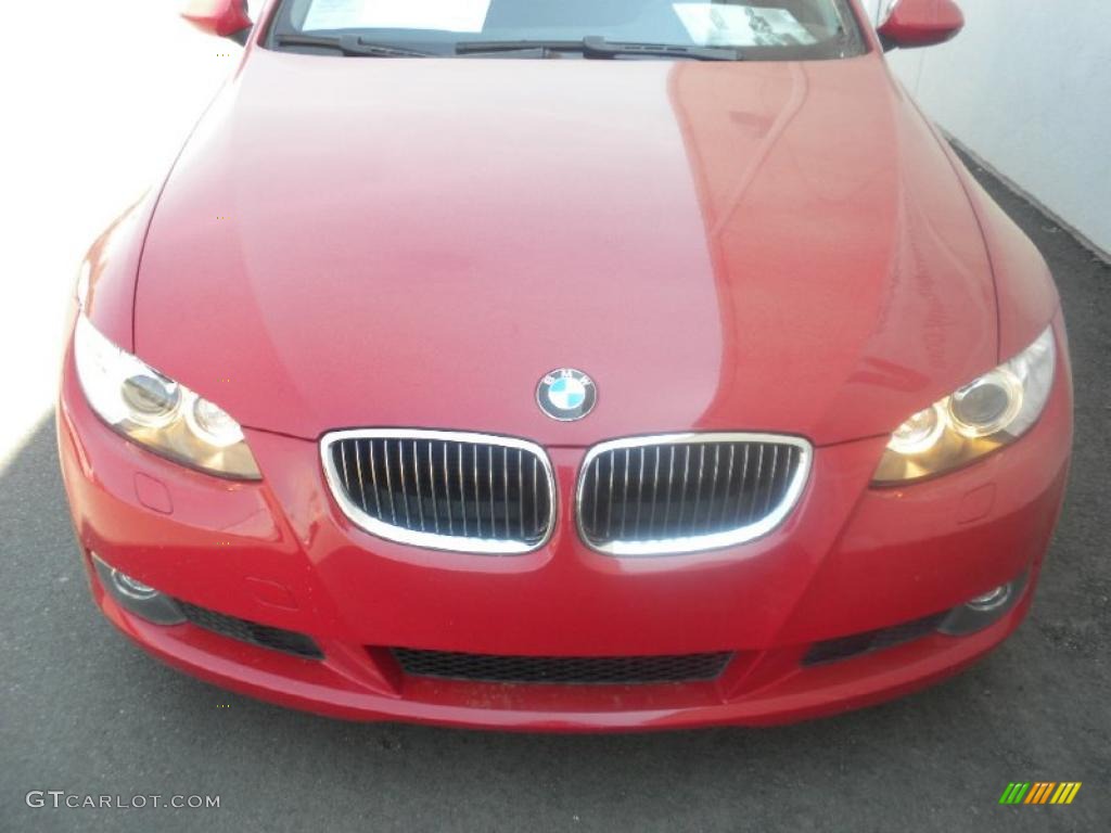 2007 3 Series 328i Coupe - Crimson Red / Black photo #23