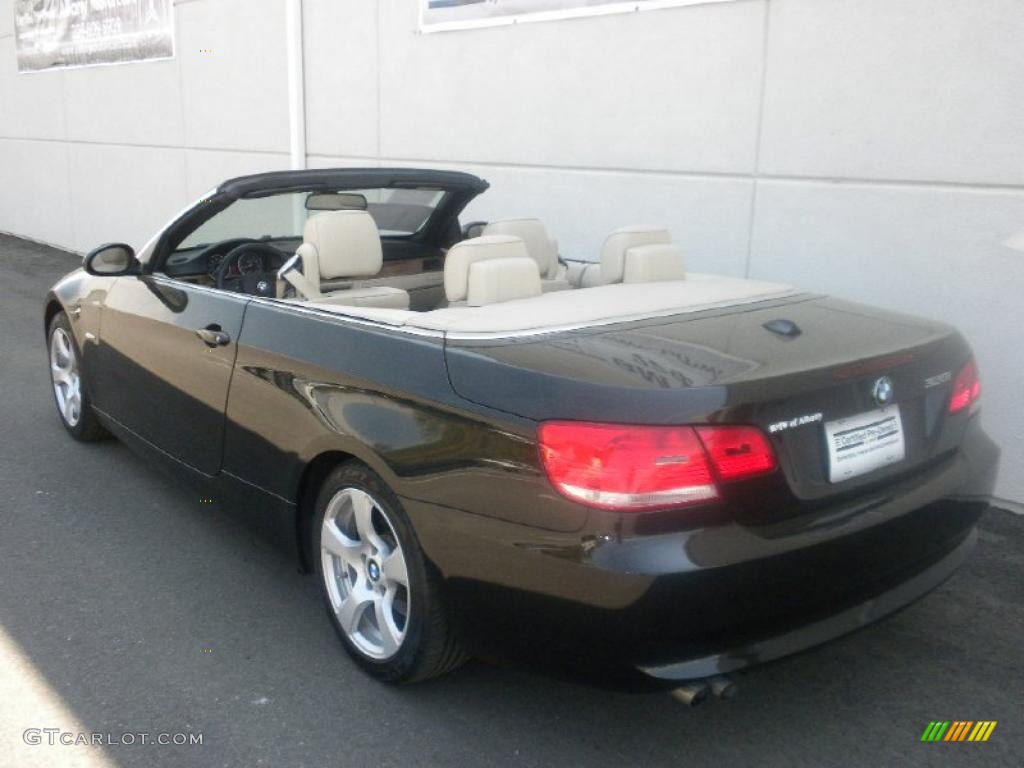 2007 3 Series 328i Convertible - Black Sapphire Metallic / Cream Beige Dakota Leather photo #3