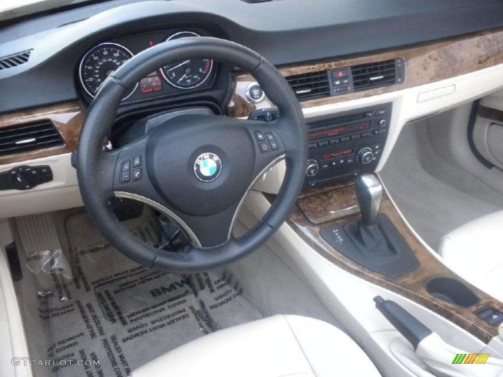 2007 3 Series 328i Convertible - Black Sapphire Metallic / Cream Beige Dakota Leather photo #9