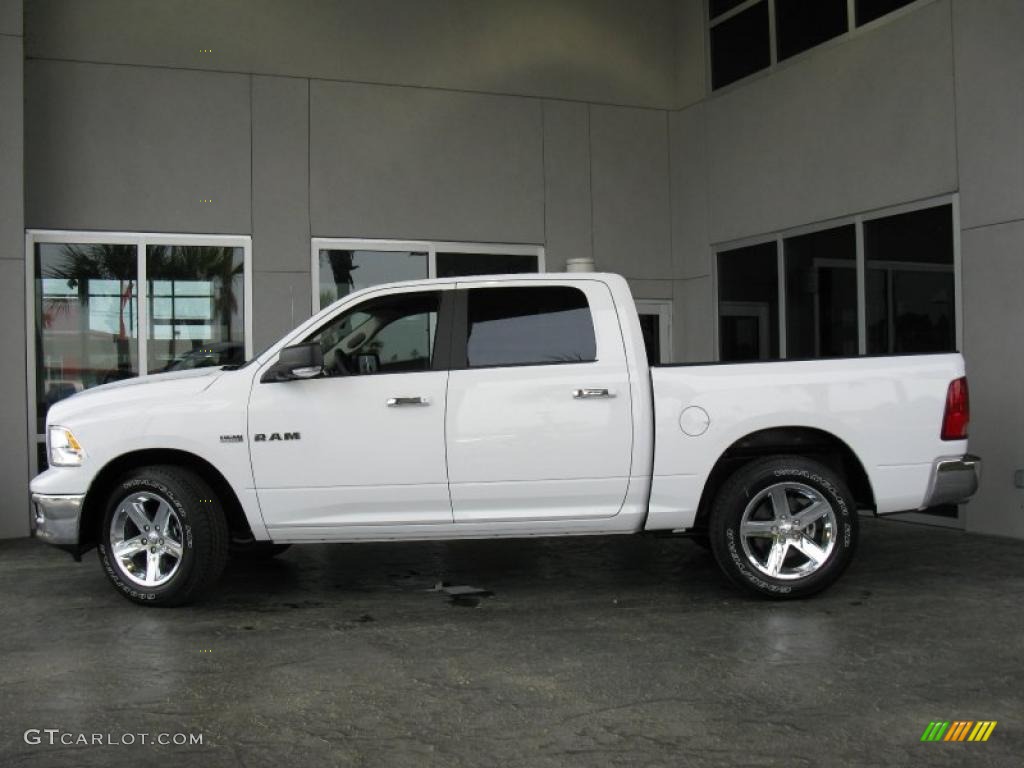 2010 Ram 1500 Big Horn Crew Cab - Stone White / Dark Slate/Medium Graystone photo #5