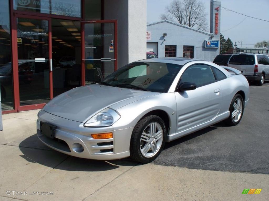2003 Eclipse GT Coupe - Sterling Silver Metallic / Midnight photo #1