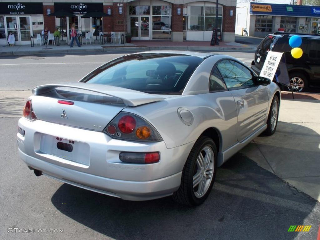 2003 Eclipse GT Coupe - Sterling Silver Metallic / Midnight photo #20