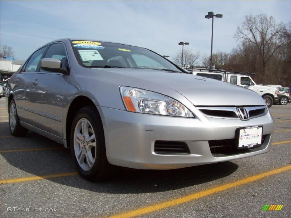 2006 Accord EX-L Sedan - Alabaster Silver Metallic / Black photo #1