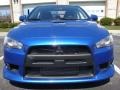 2008 Octane Blue Pearl Mitsubishi Lancer Evolution GSR  photo #2