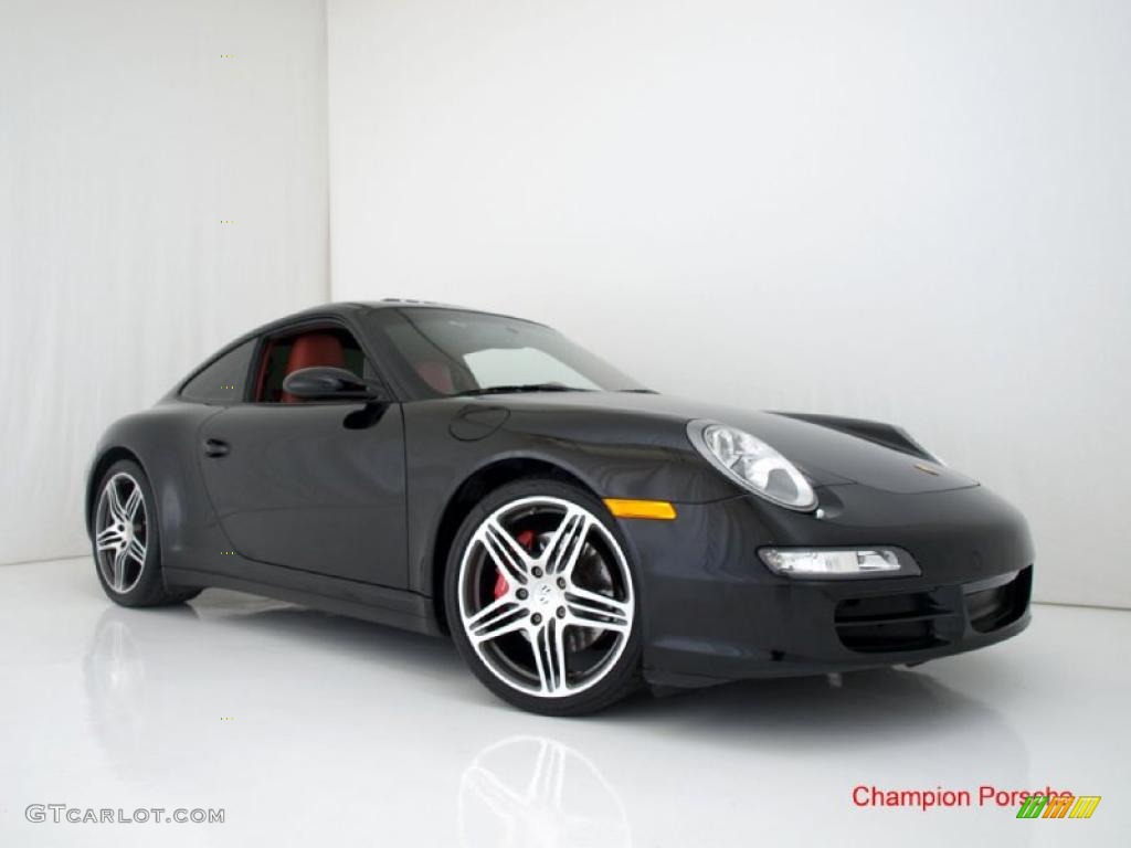 2007 911 Carrera 4S Coupe - Black / Terracotta photo #2