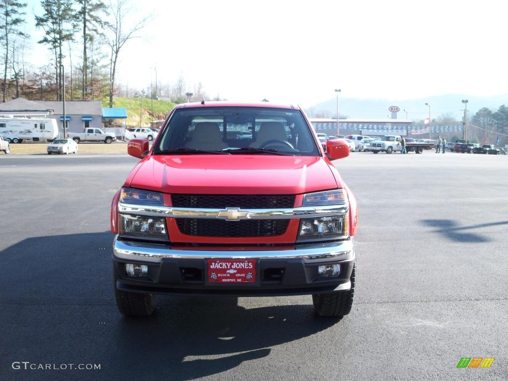 2009 Colorado Z71 Extended Cab 4x4 - Inferno Orange Metallic / Light Cashmere photo #2