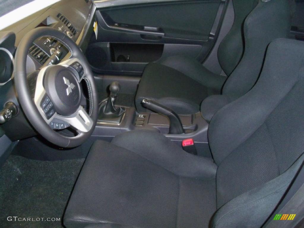 2010 Lancer Evolution GSR - Graphite Gray Pearl / Black Sport Fabric photo #2