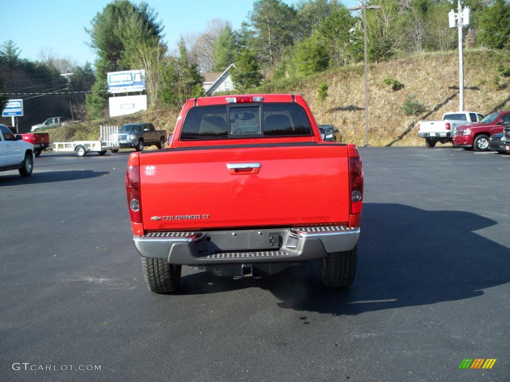 2009 Colorado Z71 Extended Cab 4x4 - Inferno Orange Metallic / Light Cashmere photo #6