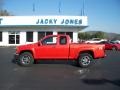 2009 Inferno Orange Metallic Chevrolet Colorado Z71 Extended Cab 4x4  photo #21