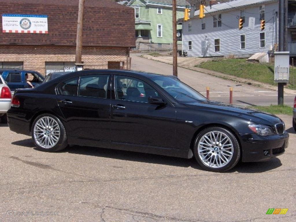 2007 7 Series 750i Sedan - Black Sapphire Metallic / Black photo #1