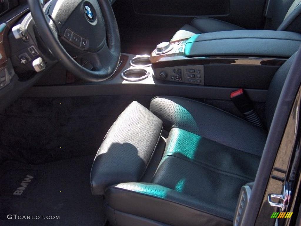 2007 7 Series 750i Sedan - Black Sapphire Metallic / Black photo #13