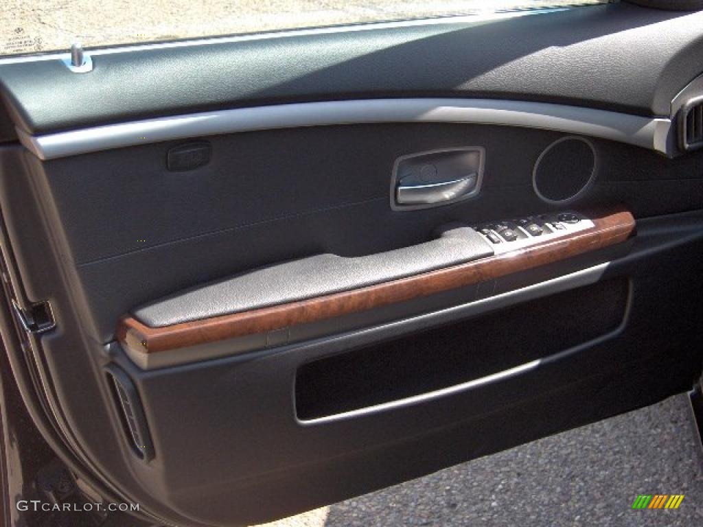 2007 7 Series 750i Sedan - Black Sapphire Metallic / Black photo #14