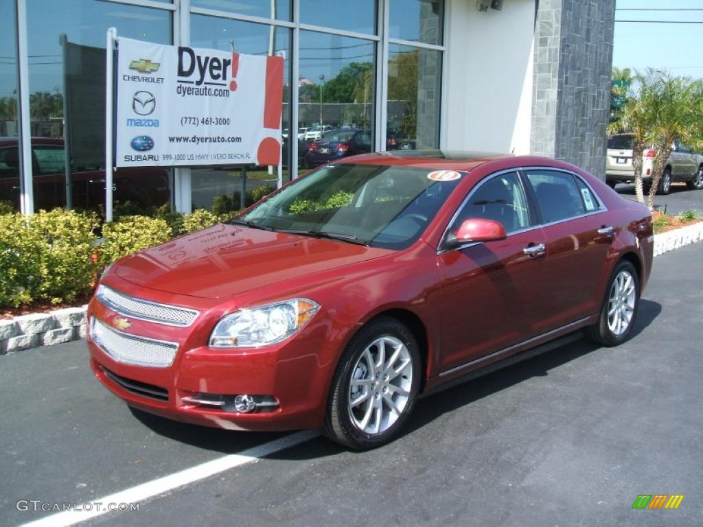 2010 Malibu LTZ Sedan - Red Jewel Tintcoat / Ebony photo #1