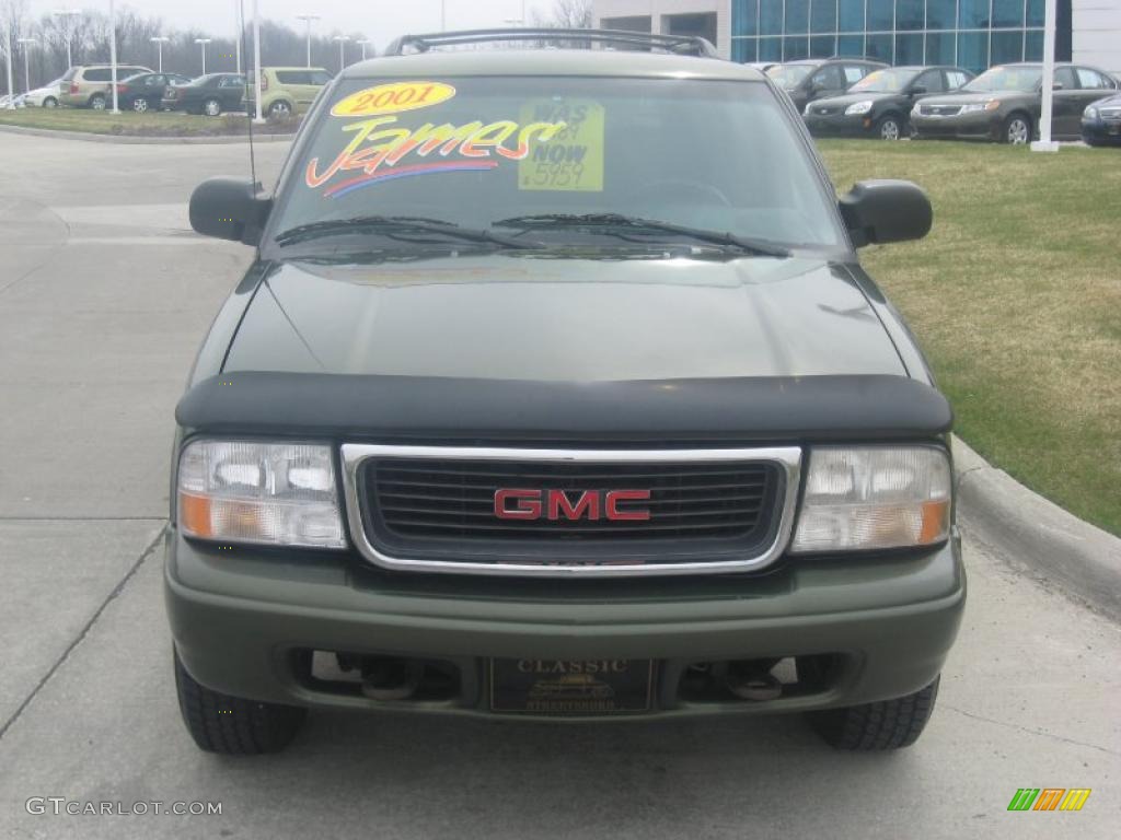 2001 Jimmy SLE 4x4 - Medium Sage Green Metallic / Graphite photo #8