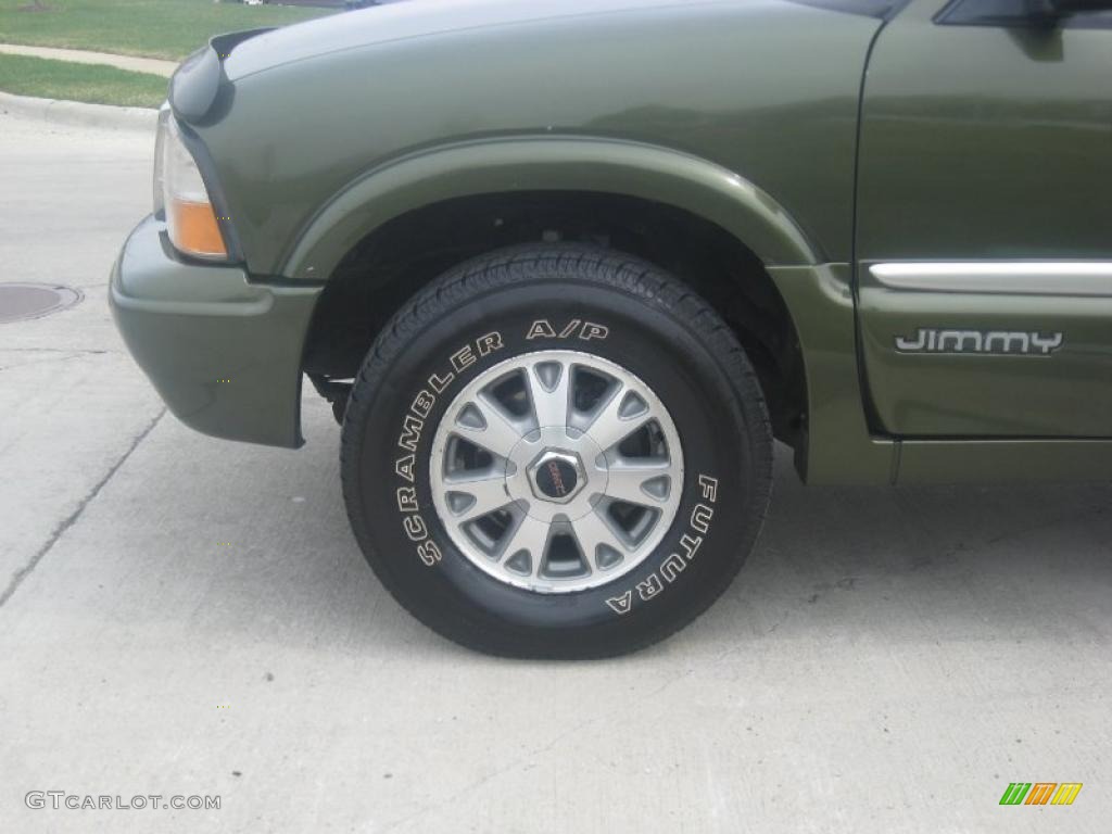 2001 Jimmy SLE 4x4 - Medium Sage Green Metallic / Graphite photo #13