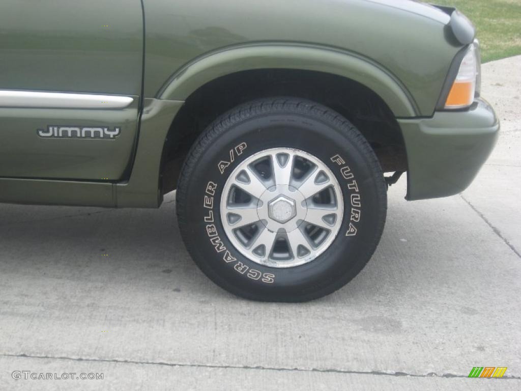 2001 Jimmy SLE 4x4 - Medium Sage Green Metallic / Graphite photo #14
