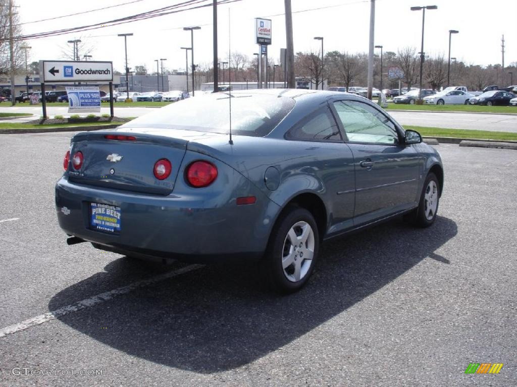 2007 Cobalt LS Coupe - Blue Granite Metallic / Gray photo #4