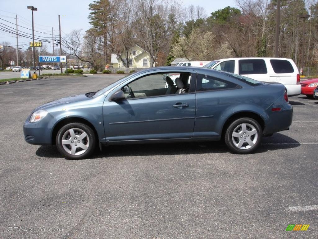 2007 Cobalt LS Coupe - Blue Granite Metallic / Gray photo #9