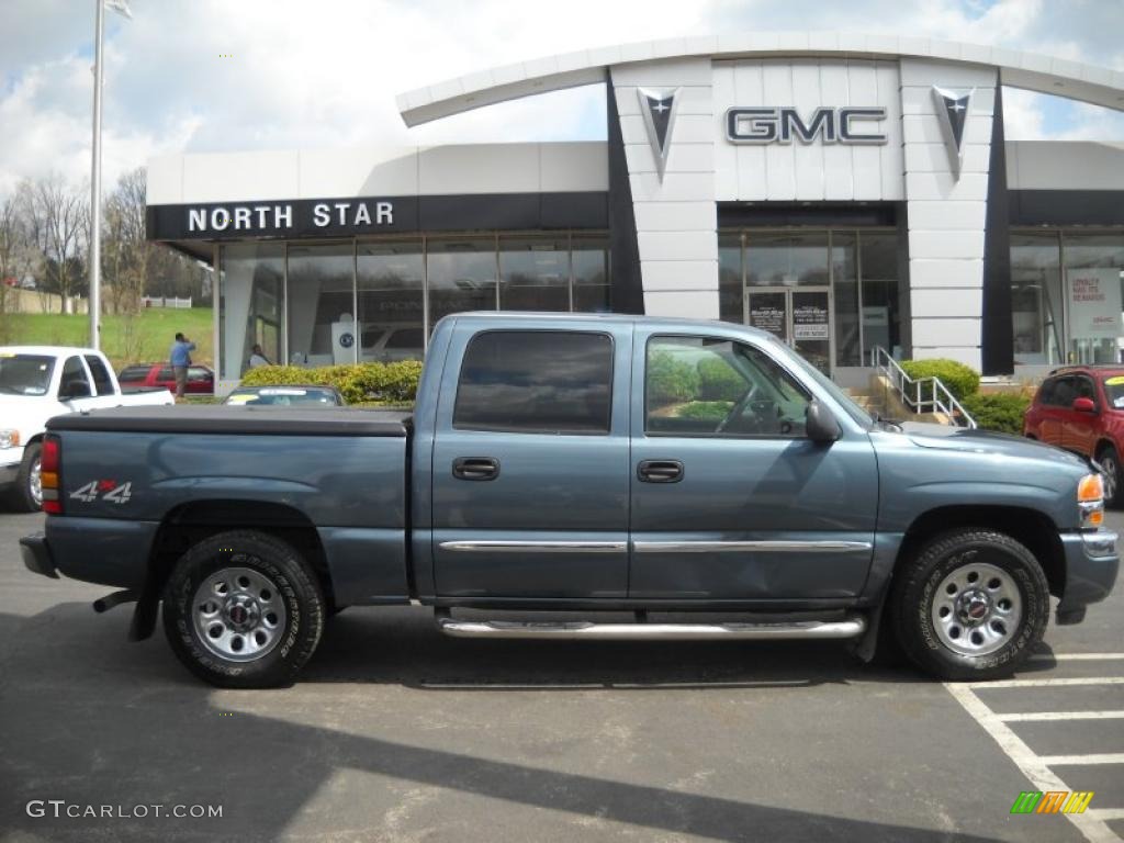 2006 Sierra 1500 Crew Cab 4x4 - Stealth Gray Metallic / Dark Pewter photo #1