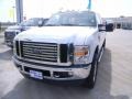 2010 White Platinum Metallic Tri-Coat Ford F350 Super Duty Lariat Crew Cab 4x4  photo #6