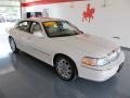 Vibrant White 2003 Lincoln Town Car Cartier