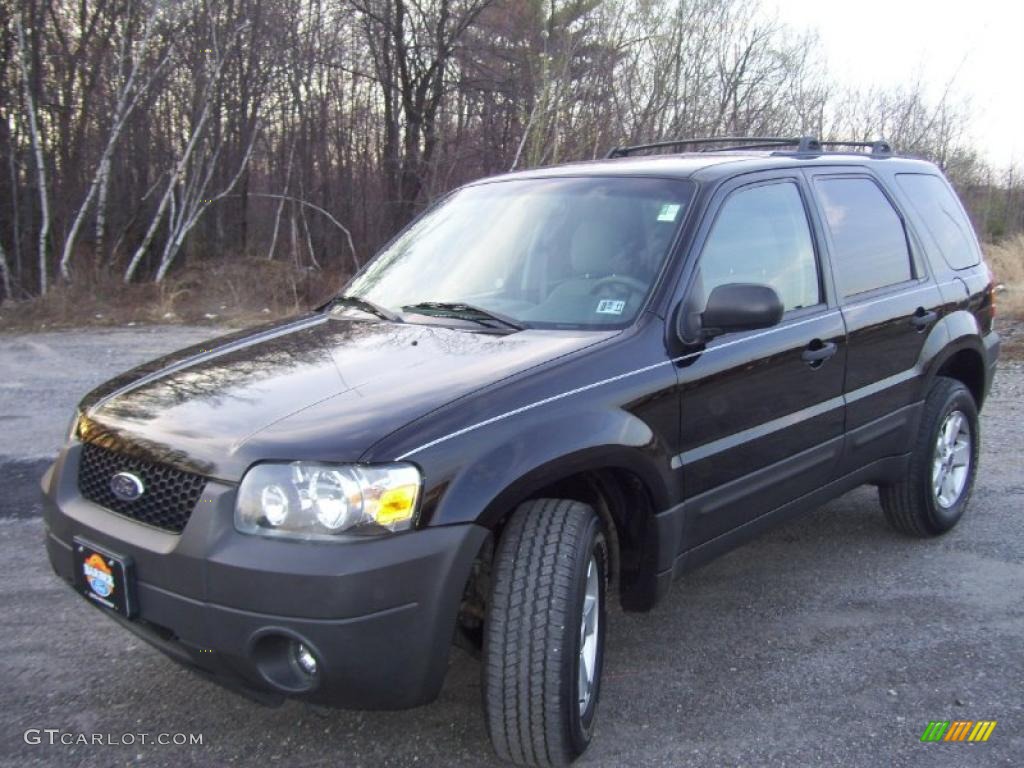 2006 Escape XLT V6 4WD - Black / Medium/Dark Flint photo #1
