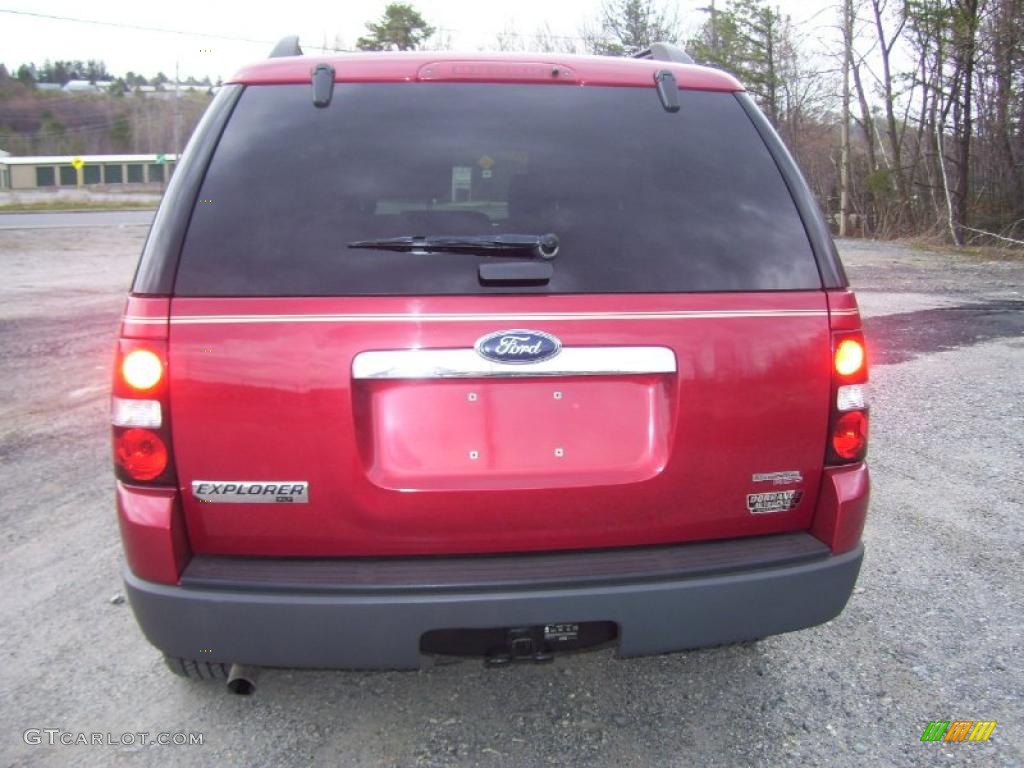 2006 Explorer XLT 4x4 - Redfire Metallic / Stone photo #6