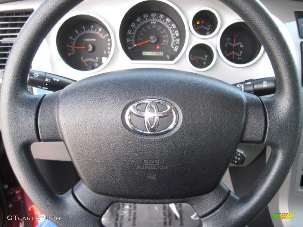 2008 Tundra Double Cab 4x4 - Salsa Red Pearl / Graphite Gray photo #15