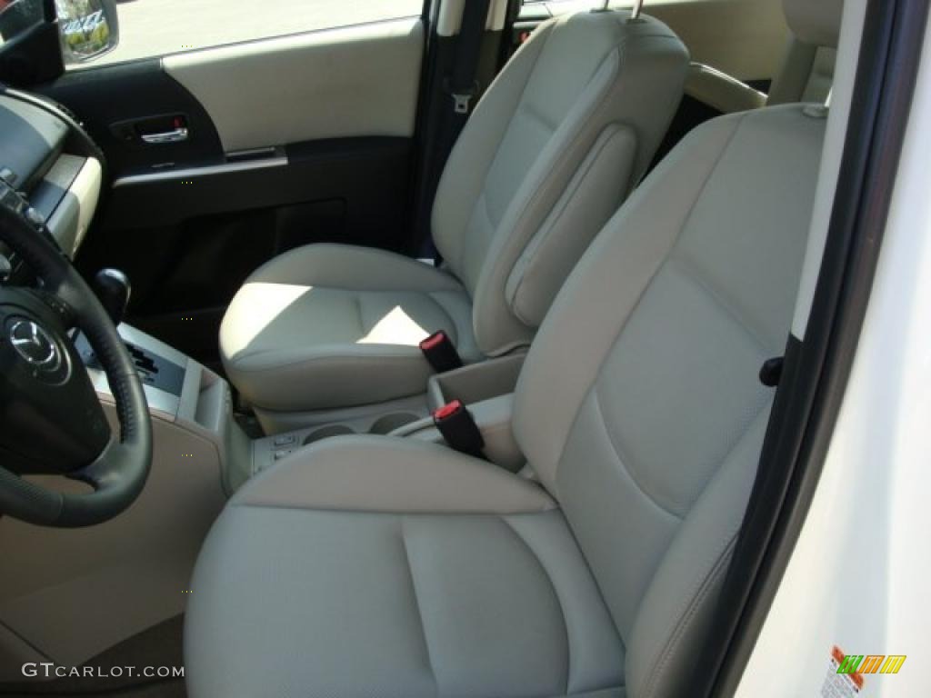 2008 MAZDA5 Grand Touring - Crystal White / Sand photo #8