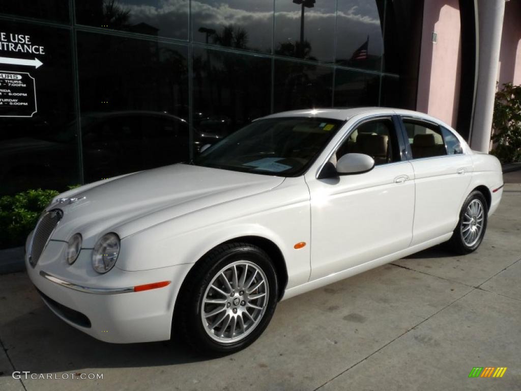 White Onyx Jaguar S-Type